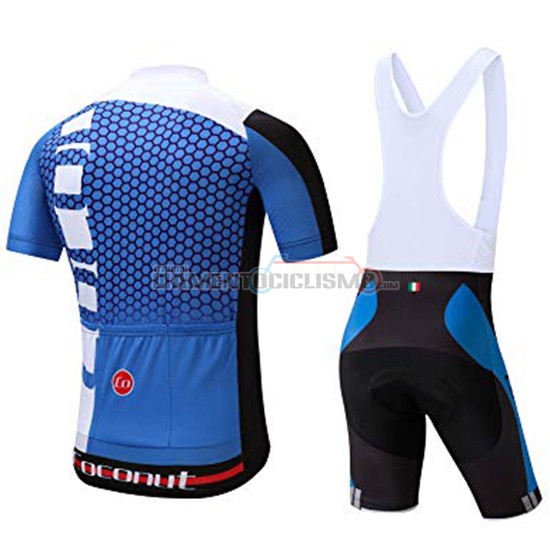 Abbigliamento Ciclismo Coconut Ropamo Manica Corta 2019 Blu Bianco